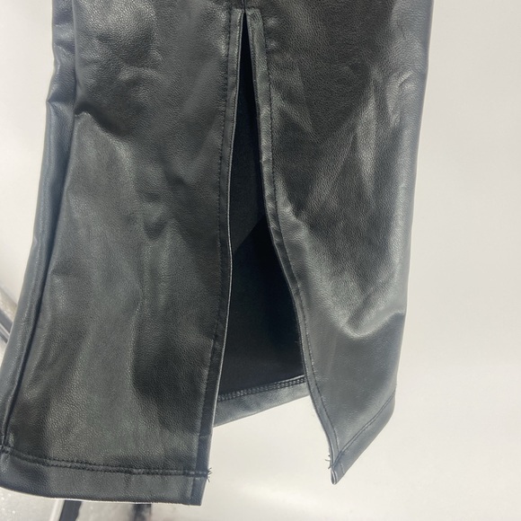 Wild Fable wide leg faux leather pants with slit - Picture 12 of 16